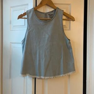 Aerie Jean crop top